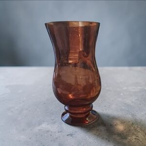 amber bubble glass hurricane candle holder Home Decor Decoration Vase